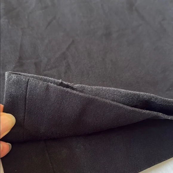 Banana Republic Martin Fit Black Boot Cut Flare Pants Large Button Tap Size 0 - Picture 10 of 11